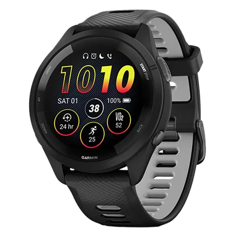 Jam Tangan Pria Garmin Forerunner 265 Music Black GPS Running Watch