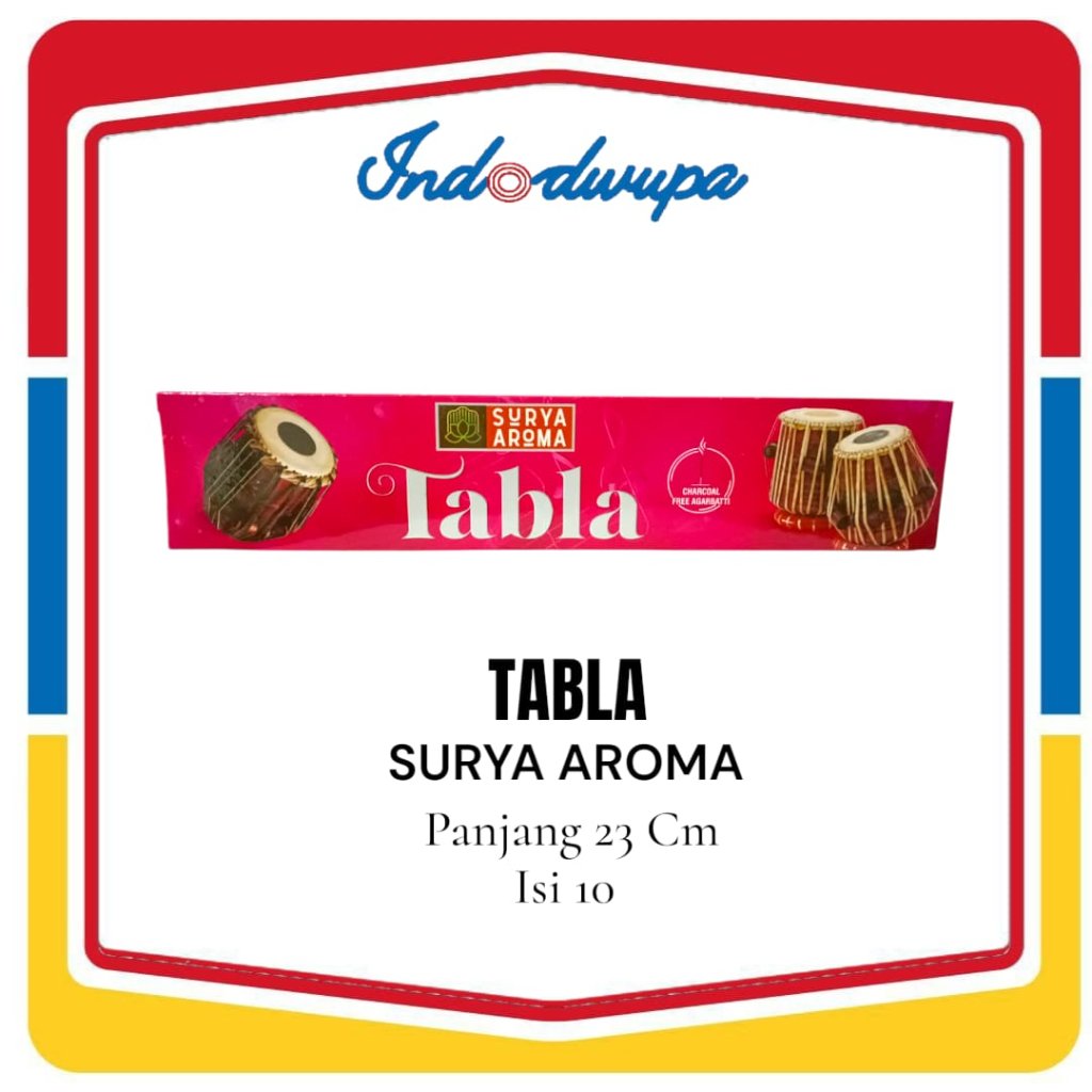 Hio Tabla Isi 10 Batang Warna Coklat By Surya Aroma India
