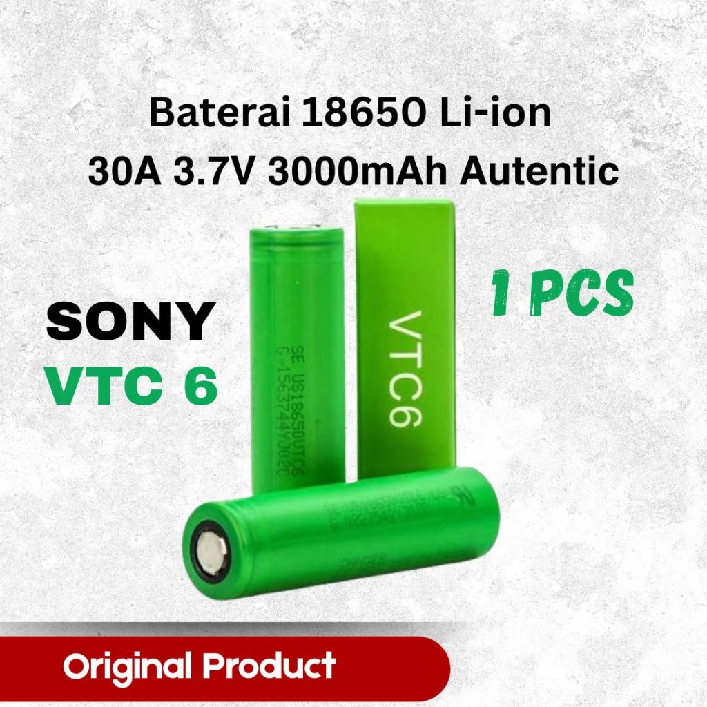 BATERAI VTC 6 - 18650 (AUTHENTIC) 3000mAh