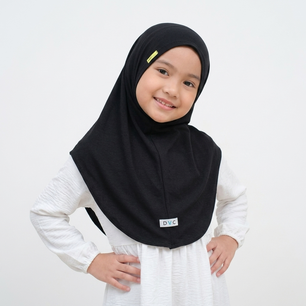 Marwah Jilbab Instan Bergo Marwah Anak Akrilik Usia 5 - 10 Tahun Jersey / Hijab Non pet Hamidah Anak