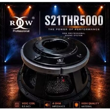Speaker Komponen Subwoofer RDW S21THR5000 21THR5000 21in inch coil 8.5 inch