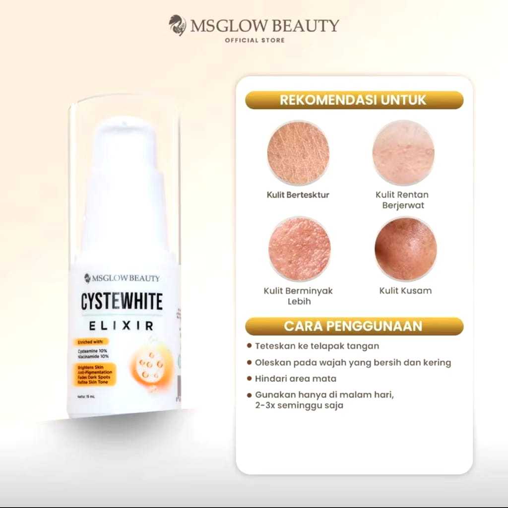 MEMEY | MS GLOW Cystewhite Elixir 15ml