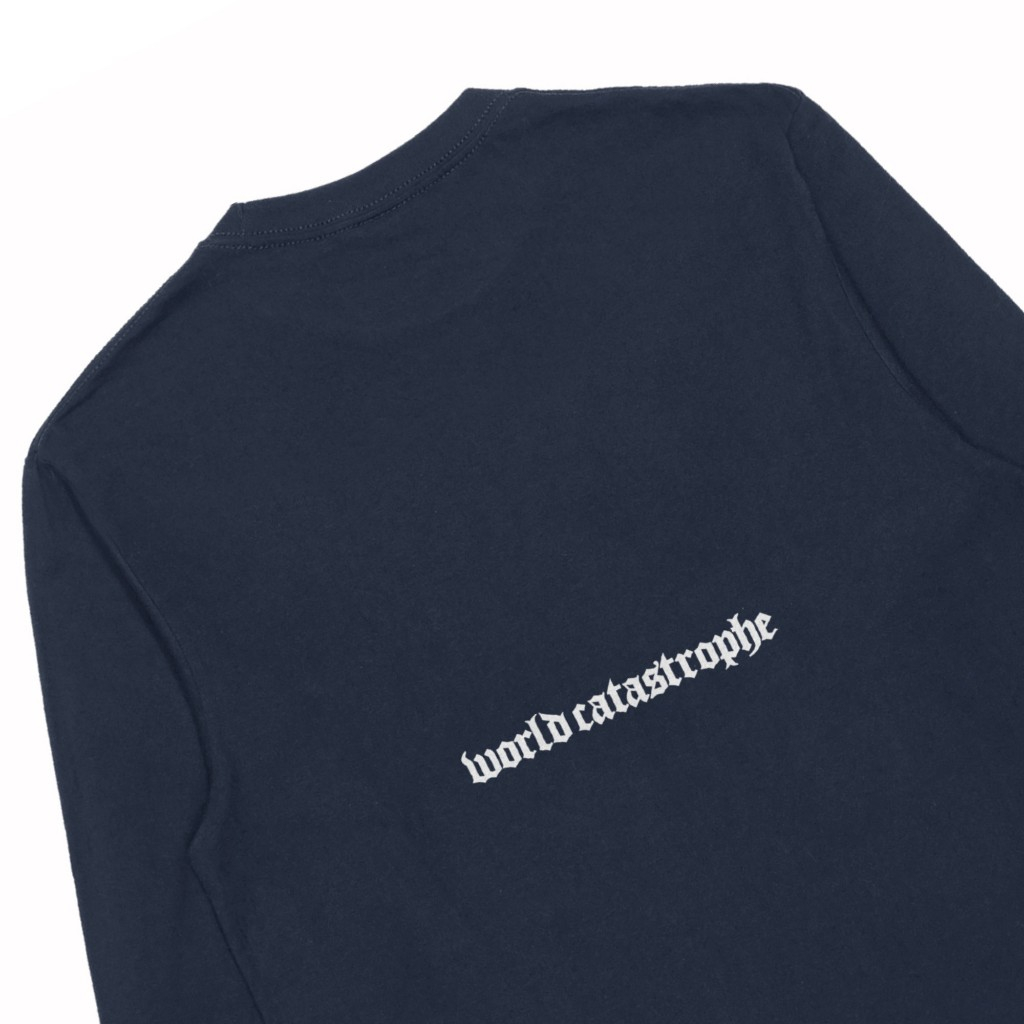 Troy Company Longsleeve T-Shirt Navy Catastrophe- Kaos Pria Lengan Panjang Biru Navy LSD 3680