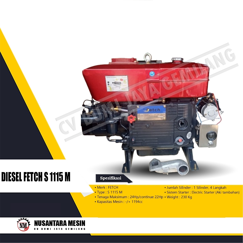 MESIN PENGGERAK SERBAGUNA / DIESEL FETCH S 1115 M