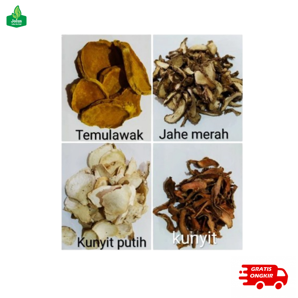 Temulawak Kering Premium Asli Herbal Alami
