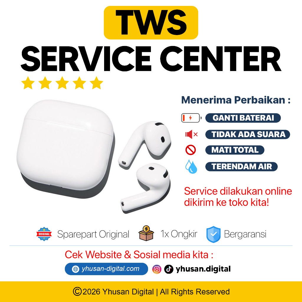[SERVICE TWS] JASA SERVICES | Baca Deskripsi | SEMUA MERK TWS Soundcore, Sony, Bose dll