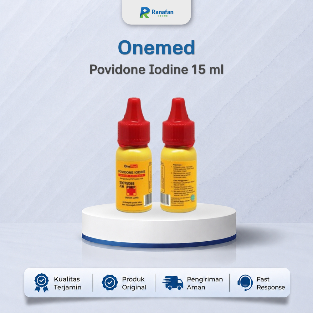 Onemed Povidone Iodine Antiseptik & Pembersih Luka Efektif 15 ml