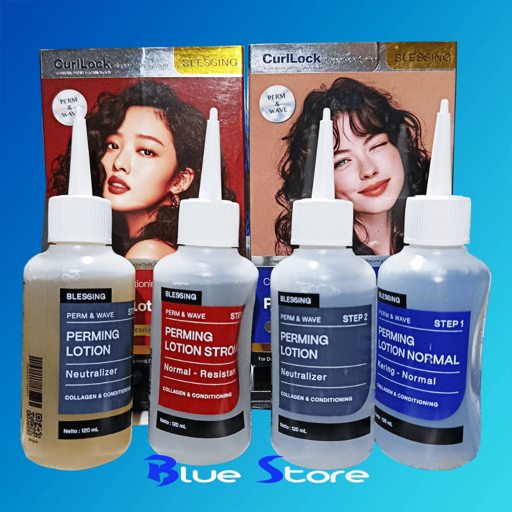 PERM LOTION BLESSING 2 X 120ML | OBAT KERITING 2 X 120ML