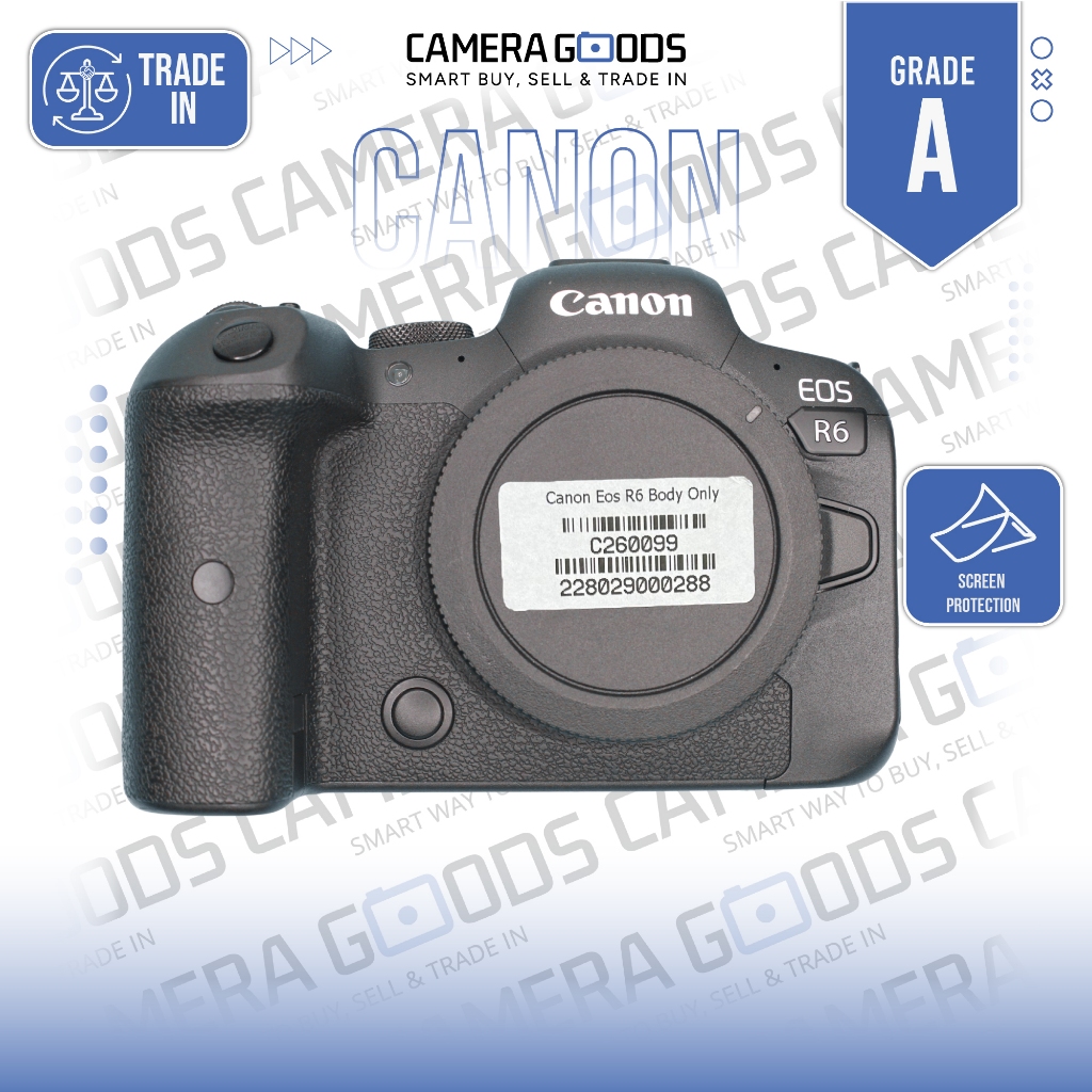 Canon EOS R6 Body Only Full Frame Digital Mirrorless Second Bekas Grade A - C260099