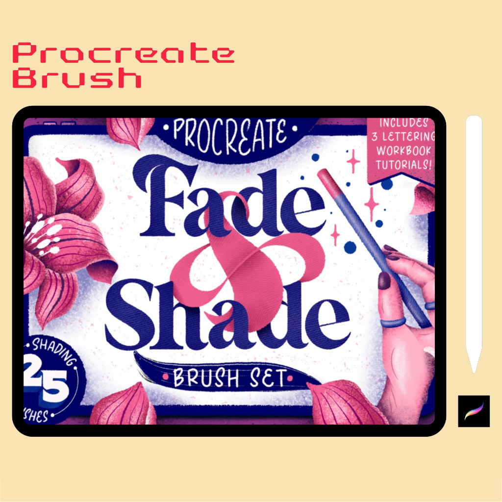 Procreate Brush - CreativeMarket Fade & Shade Brush Set