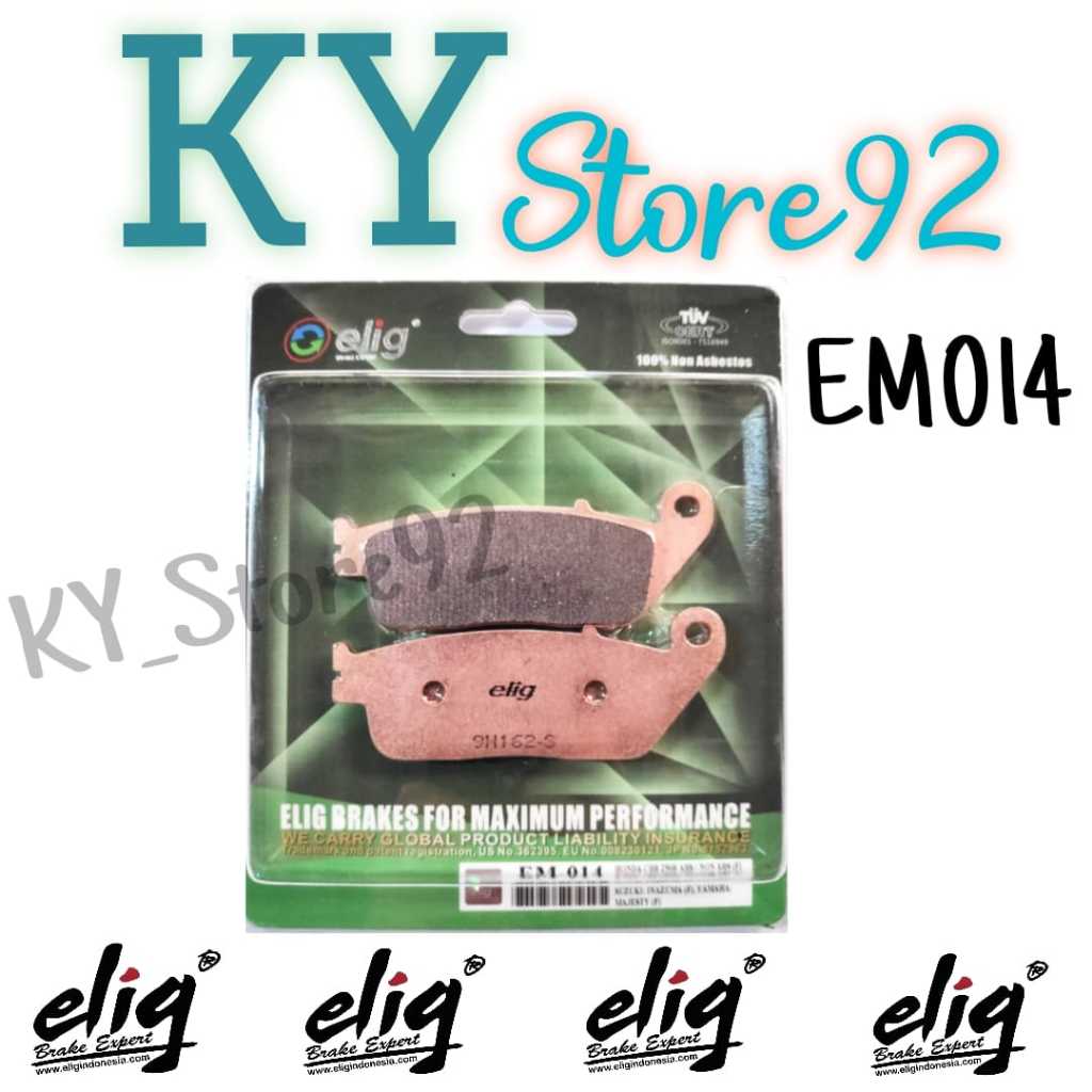 ELIG Kampas Rem Depan Sinter EM014 KLE 500