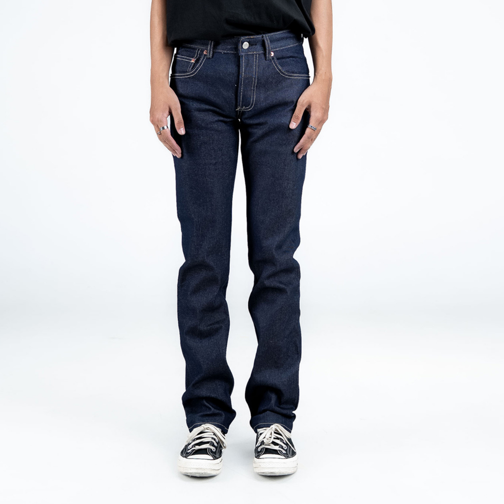 Pot Meets Pop - Pmp Denim (Slim Straight) Pipes Blue - Celana Jeans Panjang - 12Oz