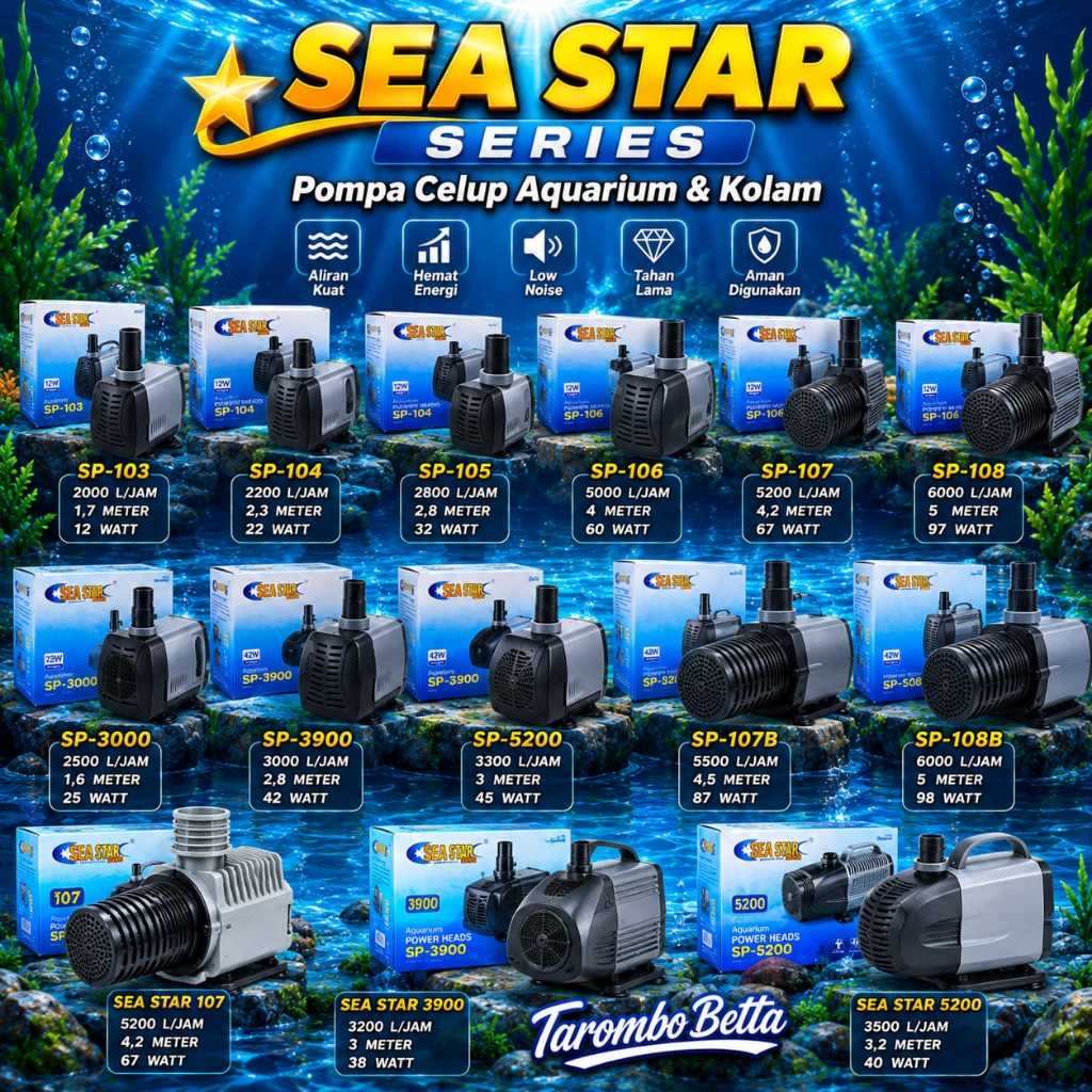 SEA STAR SP 103 SP 104 SP 105 SP 105B B SP 106 SP 107 SP 107B B SP 108 SP 3900 SP 5200 Mesin Pompa C