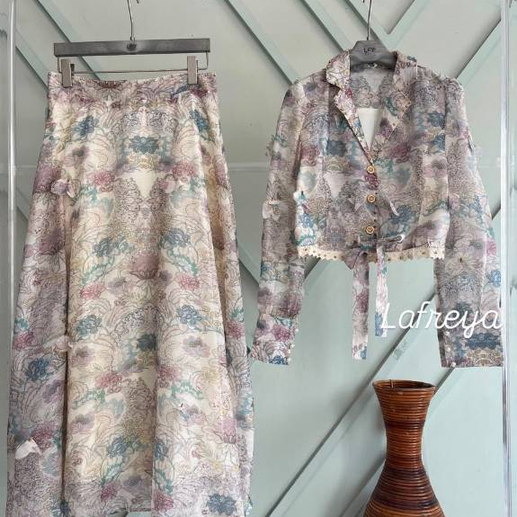 Cleome Lafreya One Set zimmer Lizzie Zimmer L  Fashion Muslim Wanita  LFY