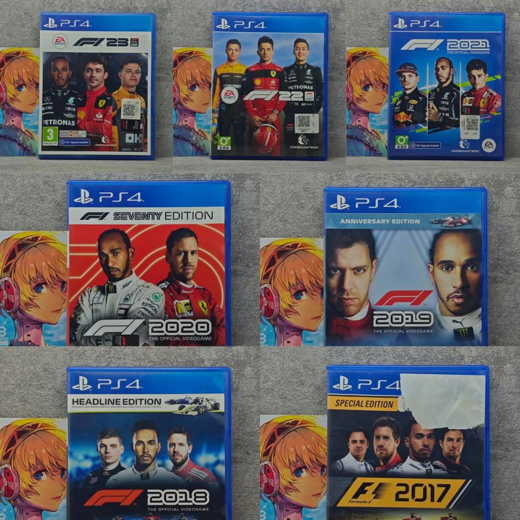 Kaset Playstation 4 Original F1 2017 F1 2018 F1 2019 F1 2020 F1 2021 F1 2022 22 F1 2023 23 BD Kaset 