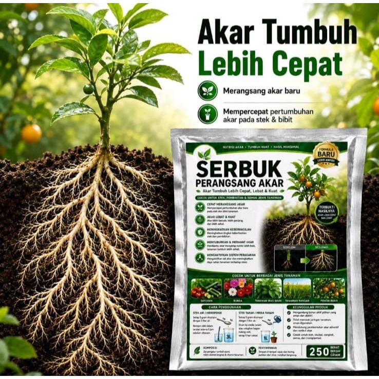 Serbuk Perangsang Akar Cepat Pupuk Akar Stimulan Akar Untuk Semua Jenis Tanaman Hias Sayur Buah