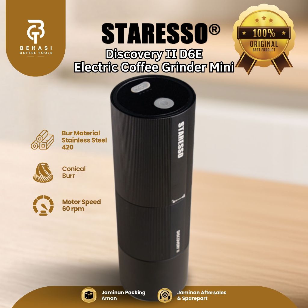 Grinder Kopi Staresso Discovery II D6E Electric Coffee Grinder Mini