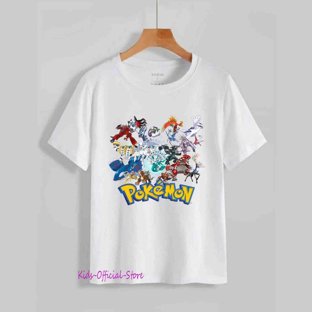 Kaos karakter pokemon all legendary Anak Unisex Baju karakter Pokemon go cewek Size L XL XXL Warna H