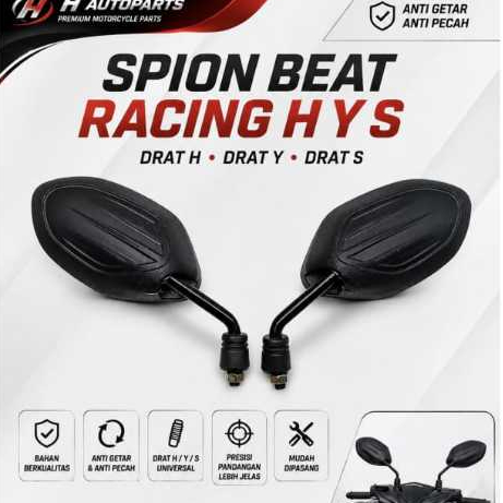 Spion Beat Racing hnd ukuran kecil bisa untuk semua motor hnd / Spion untuk semua motor hnd