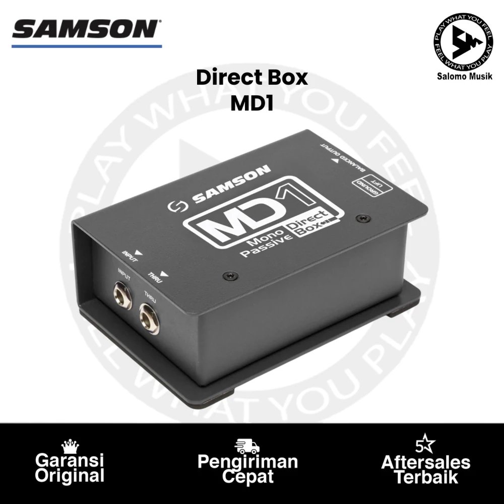 Direct Box SAMSON MD1 Mono Passive Direct Box Original