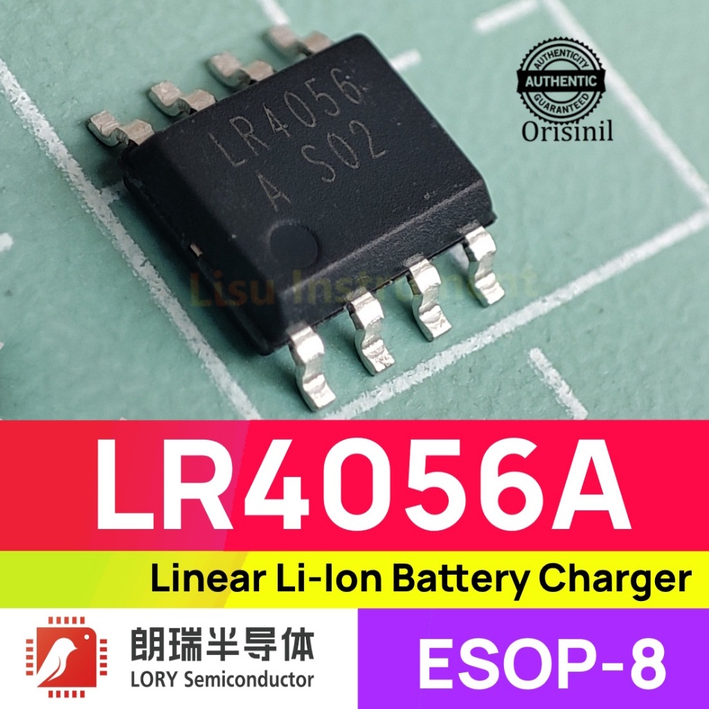 LR4056A-E Linear Li-Ion Battery Charger TP4056 4056 ESOP-8 LORY Semiconductor