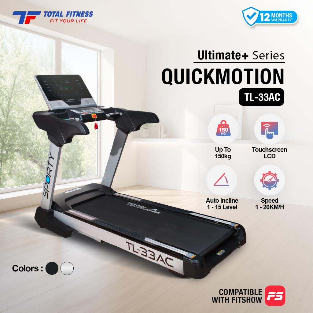 TOTAL FITNESS Treadmill TL-33 AC Electric Treadmill