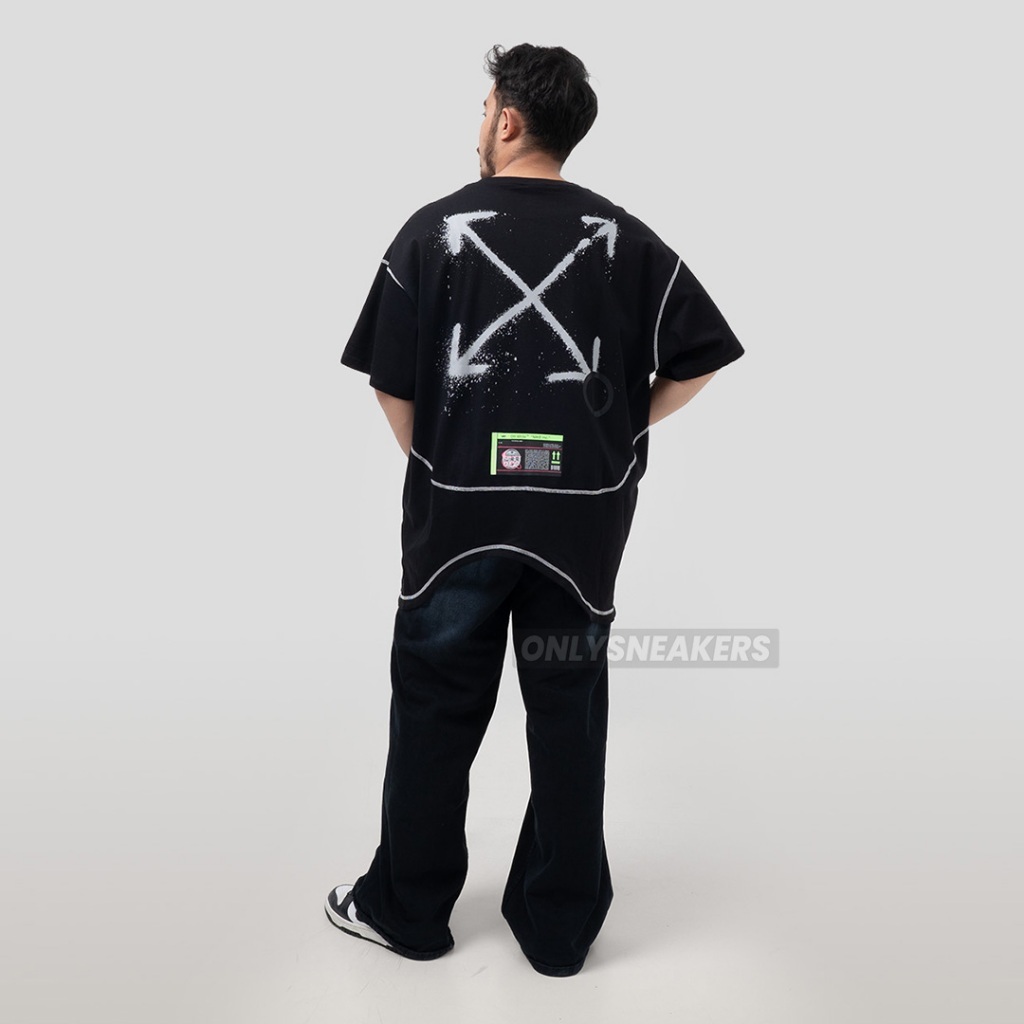 OFF WHITE X NIKE GALAXY BLACK TEE