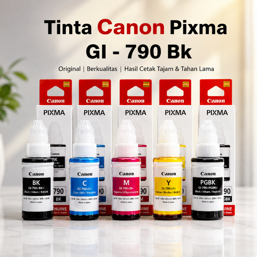 Tinta Canon GI-790 Black BK Original | PIXMA G1010 G2010 G2000 G3000 G3010 G4010