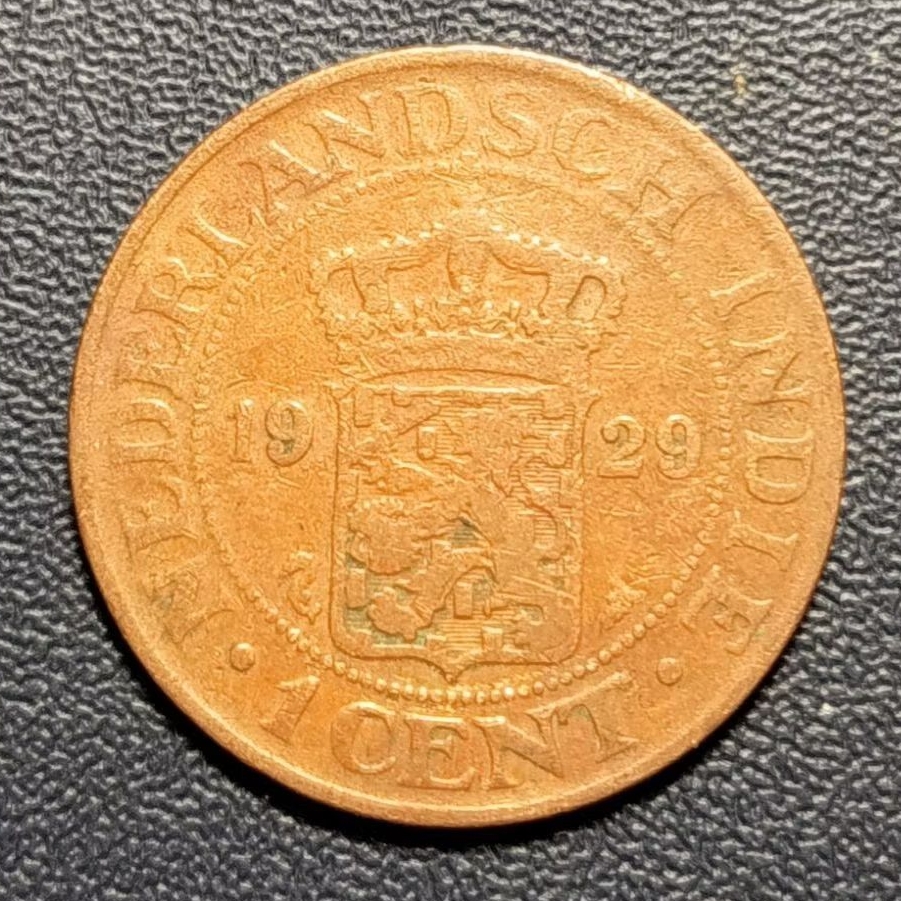Koin 1 Cent Nederlandsch-Indie Tahun 1929