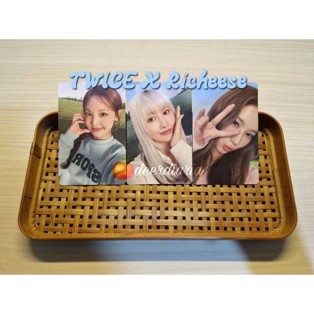 [BACA DESKRIPSI] Jual TWICE X RICHEESE Nayeon Momo Sana Photocard Official
