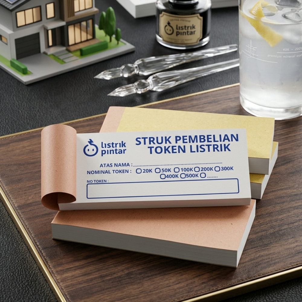 STRUK PEMBELIAN TOKEN LISTRIK PULSA PLN BAHAN HVS 75 GSM MUDAH DI SOBEK ISI 100 LEMBAR
