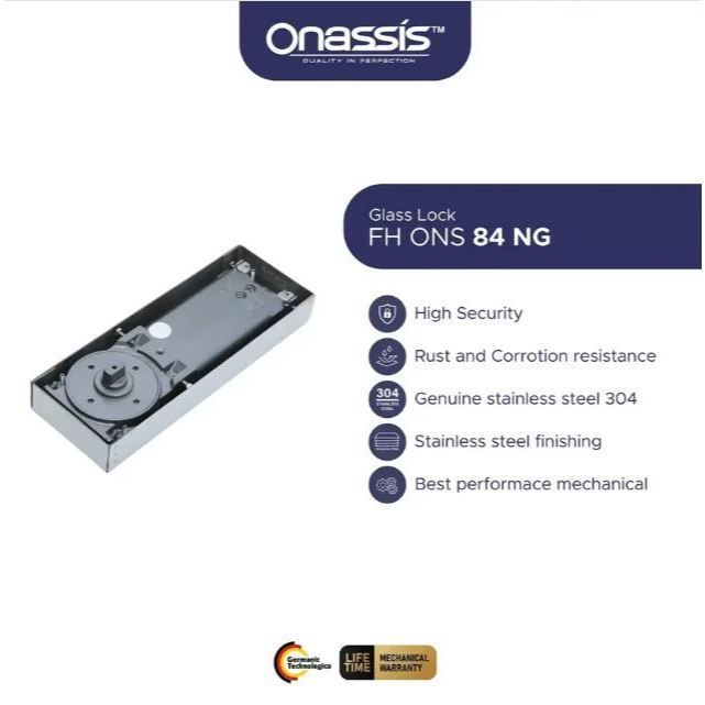 ENGSEL LANTAI / FLOOR HINGE ONASSIS 84 HG / Engsel Lantai Pintu Kaca / ENGSEL TANAM