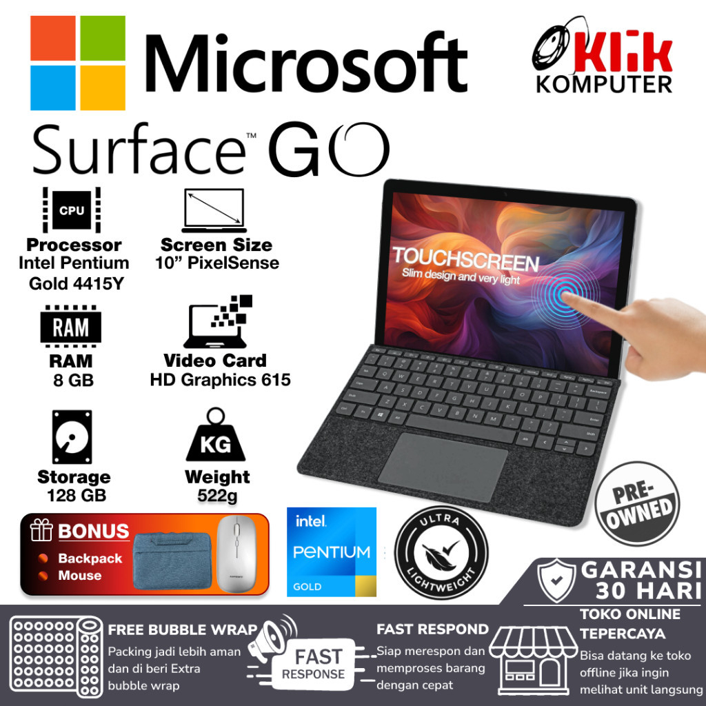Microsoft Surface Laptop Go & Surface Laptop 4 I5 I7 16GB 13 15 Slim