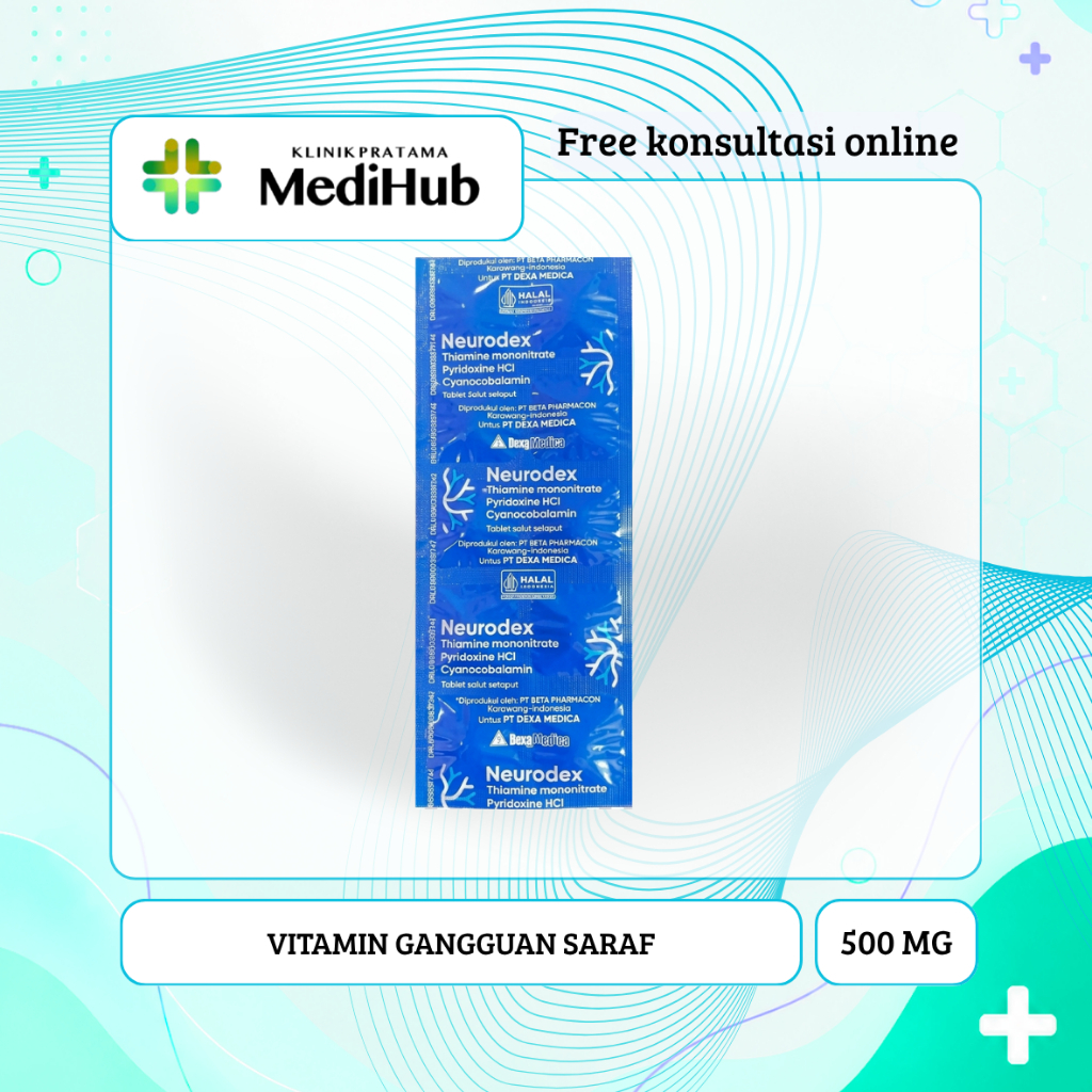 Vitamin B Gangguan Saraf / Neurodex @10 tablet