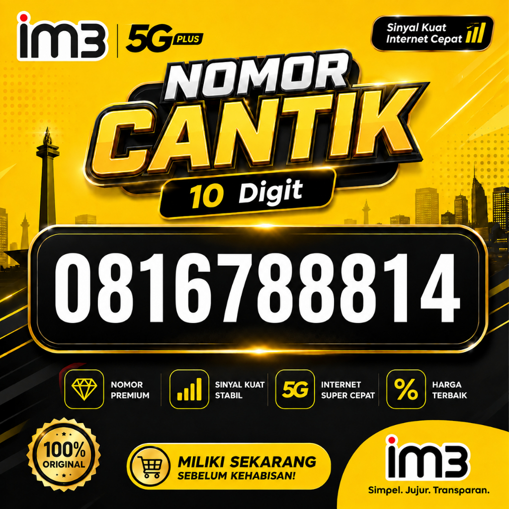 Nomor Cantik Indosat 10 DIgit Kartu Perdana im3 Nomer Cantik im3 10 Angka 888 678