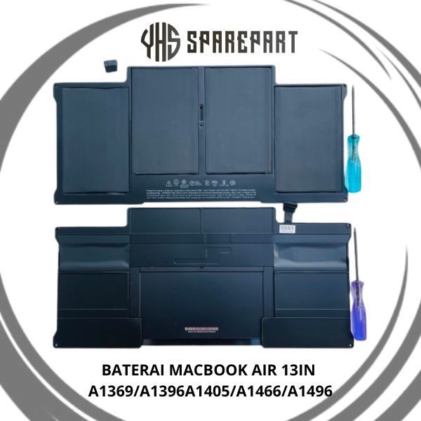 BATERAI BATTERY MACBOOK AIR 13 Inch A1369 A1396 A1405 A1466 A1496 BERGARANSI