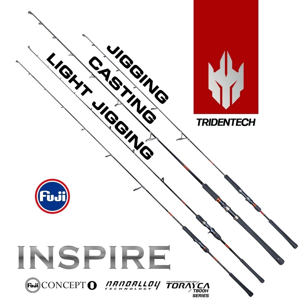 Joran Tridentech Inspire | Light Jigging | Jigging | Light Casting | Shore Jigging | Ring Sudah Fuji