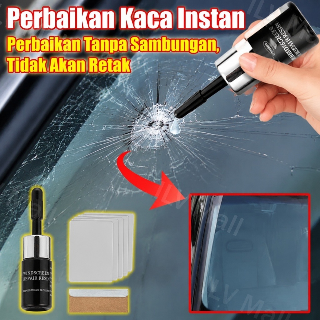 Lem kaca retak Lem kaca super kuat Cairan kaca retak lem kaca mobil retak lem kaca pecah dan retak p