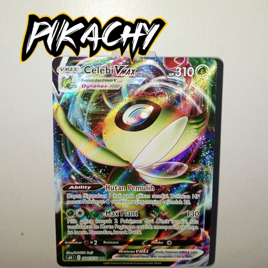 CELEBI VMAX - RRR ( S9K 004/070 ) - TCG POKEMON BAHASA INDONESIA