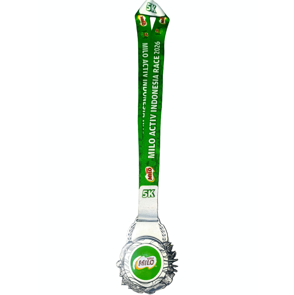 Medali Finisher Running Event Lari Road To Milo Active Indonesia Race MAIR 2026 - 5K