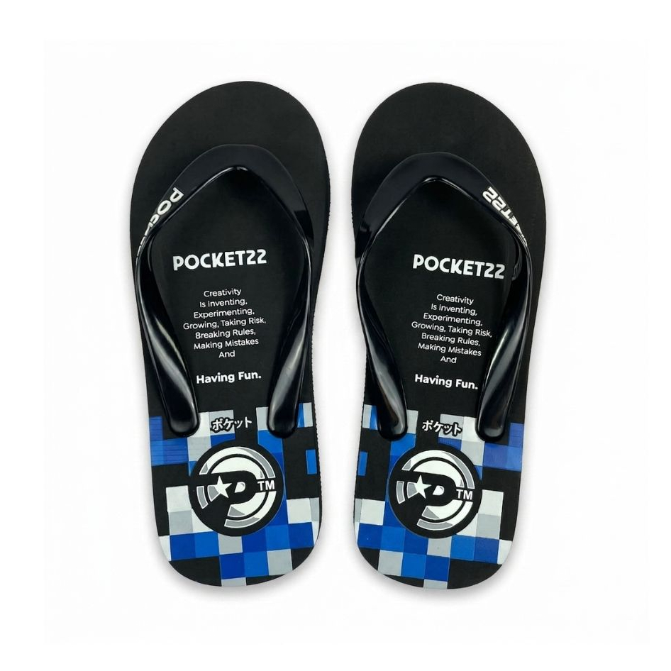 Sandal Jepit Distro Pria Wanita Flipflop Spon Pocket22 1300 Radwave