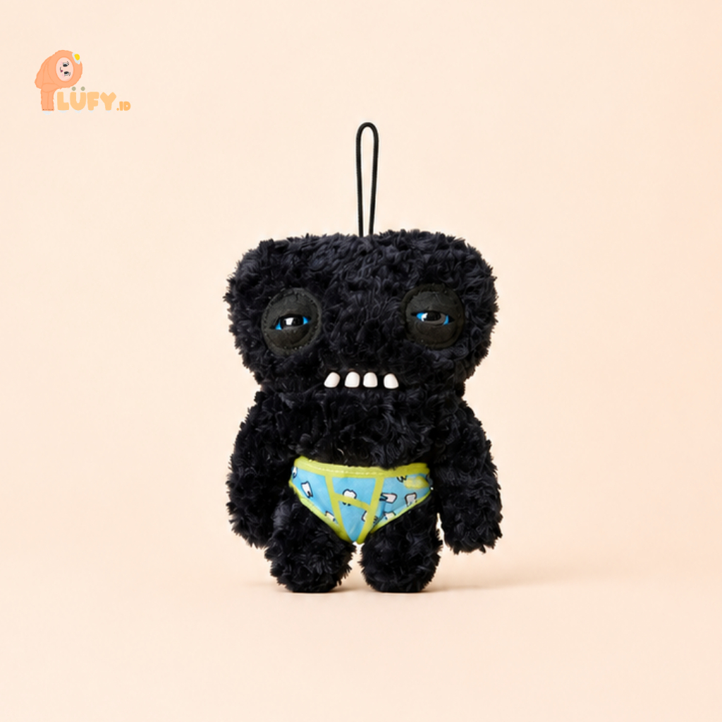 Fugler Ugly Grin Teeth Monster Plush Keychain Bag Charm / Gantungan Tas Boneka