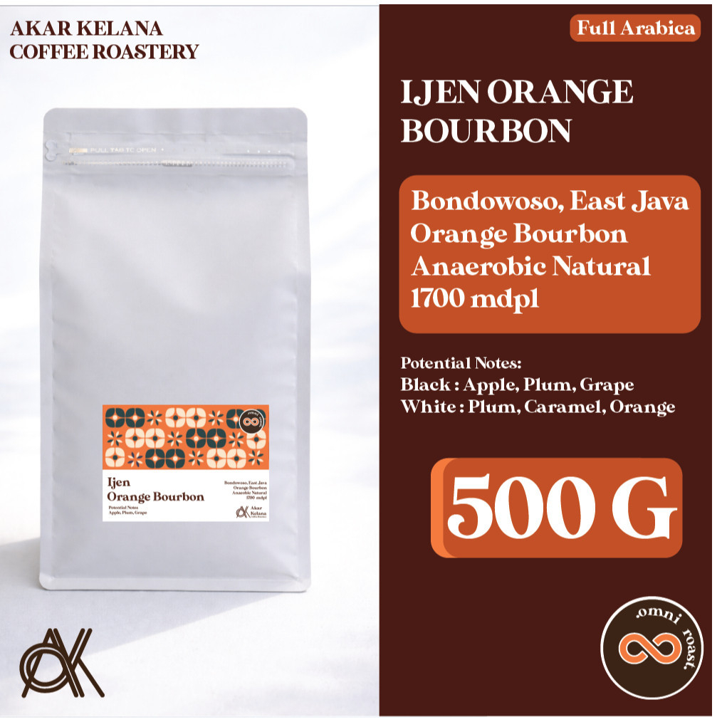 Kopi Espresso  Ijen Orange Bourbon Kemasan 500 G