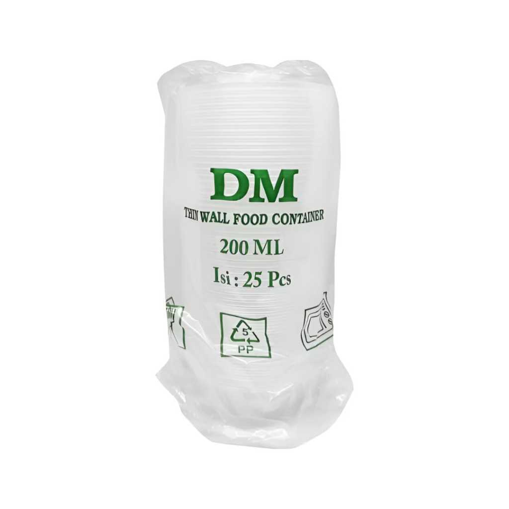 Mangkok Plastik 200ml Kotak Makanan Cup Puding Thinwall Tahan Panas