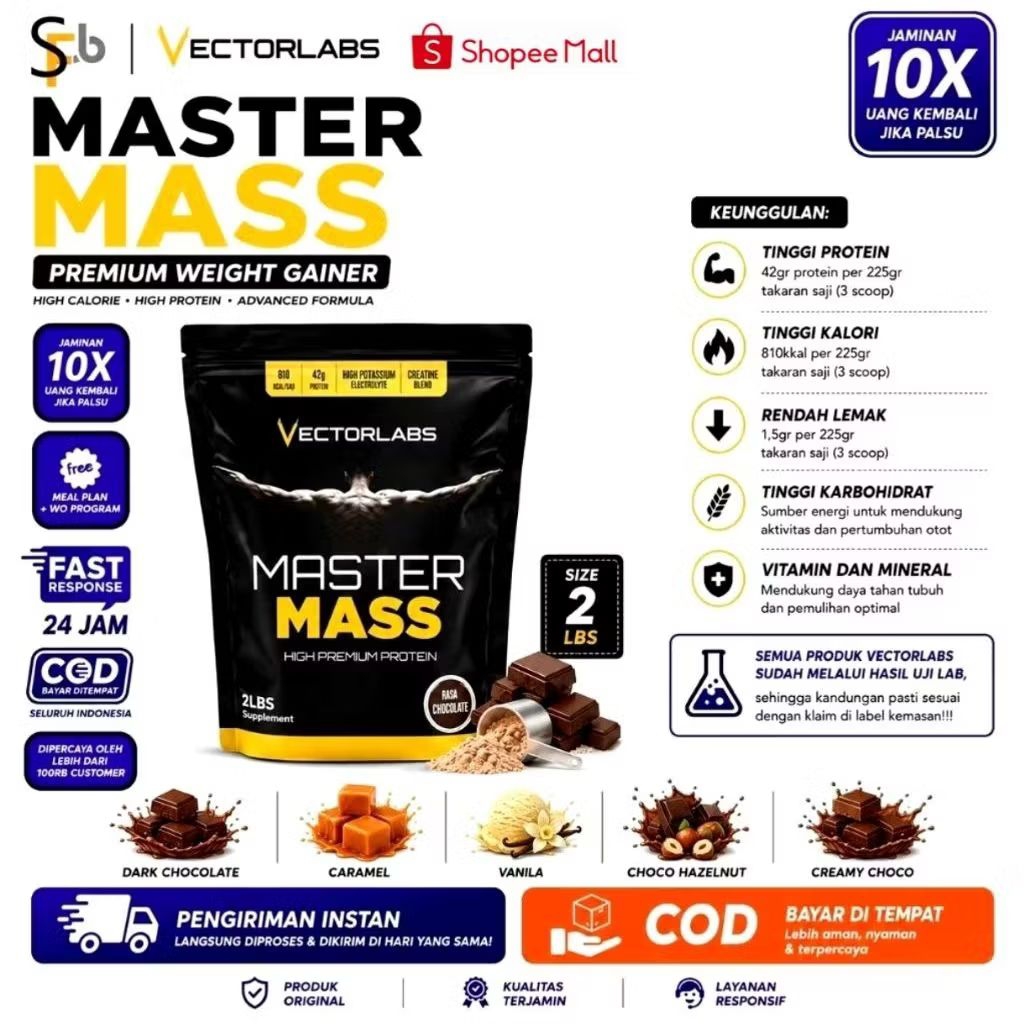 VECTORLABS Master Mass 2 Lbs Weight Gainer