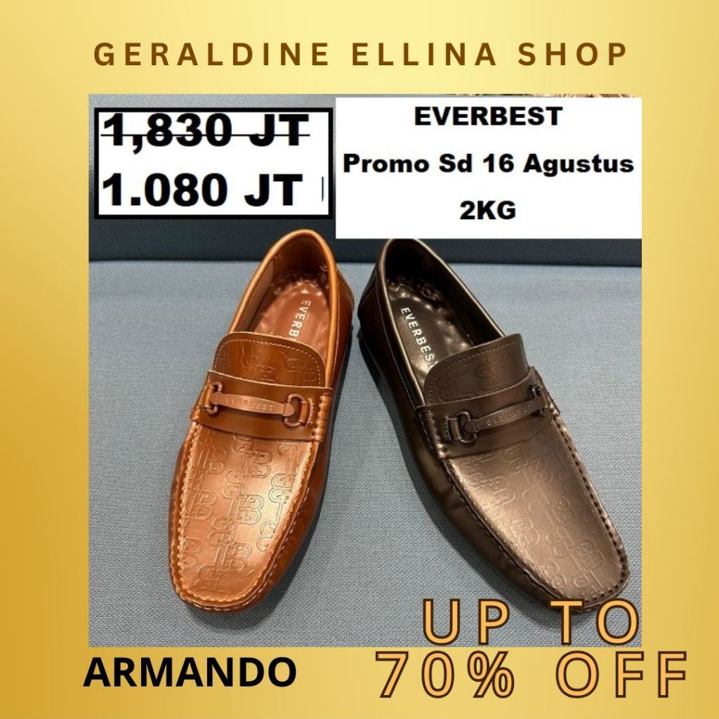 Sepatu loafers pria EVERBEST sale original seri ARMANDO