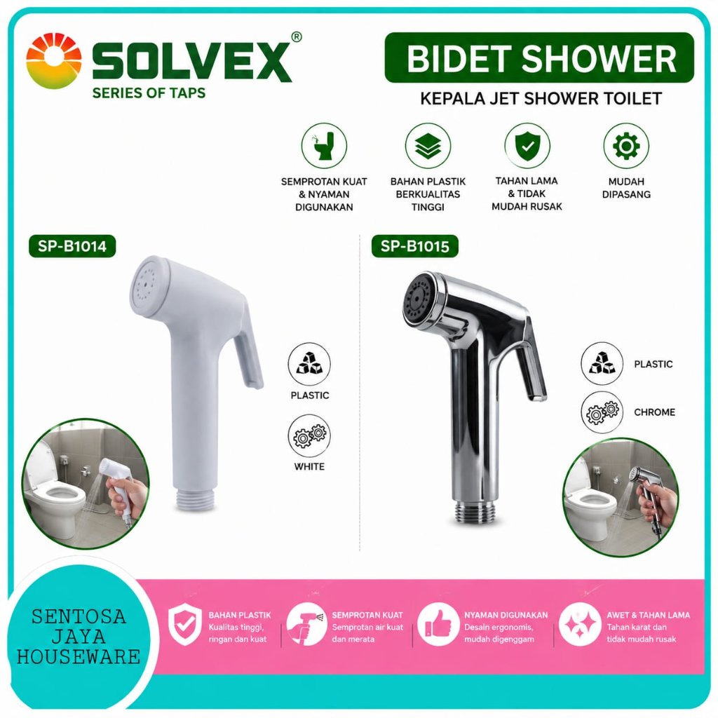 KEPALA JET SHOWER MERK SOLVEX / HEAD KEPALA SHOWER CEBOK / SHOWER CEBOK
