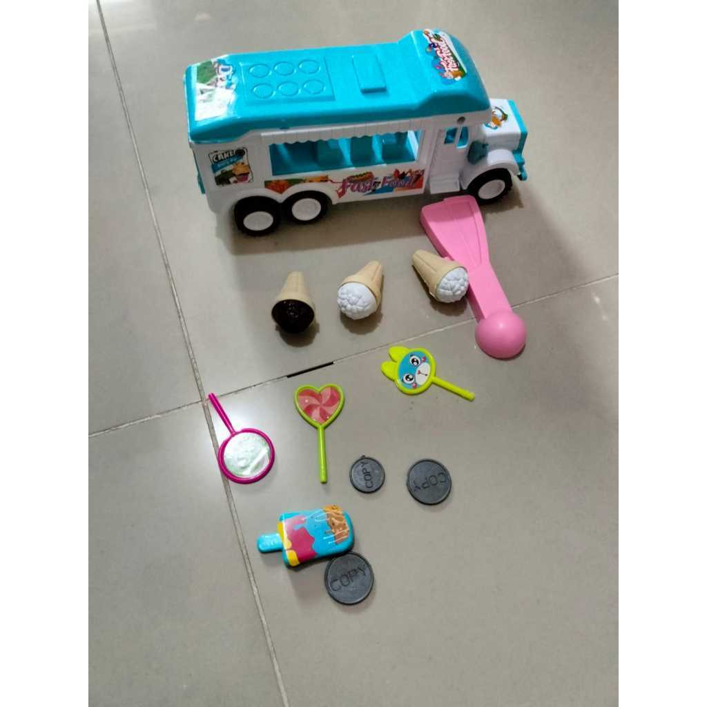 Mainan Truk Penjual Burger / Truck Delicius Fast Food LI 11 mobil ice cream anak /mainan mobil anak 