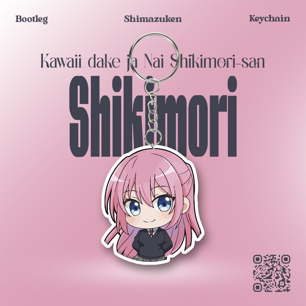 Gantungan Kunci Anime Kawaii dake ja Nai Shikimori-san - Ganci Akrilik - Keychain Acrylic