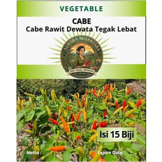 Bibit Unggul Indonesia Cabe Rawit Dewata Tegak Lebat | Biji Benih Cabe Rawit Dewata Tegak Lebat | Ca